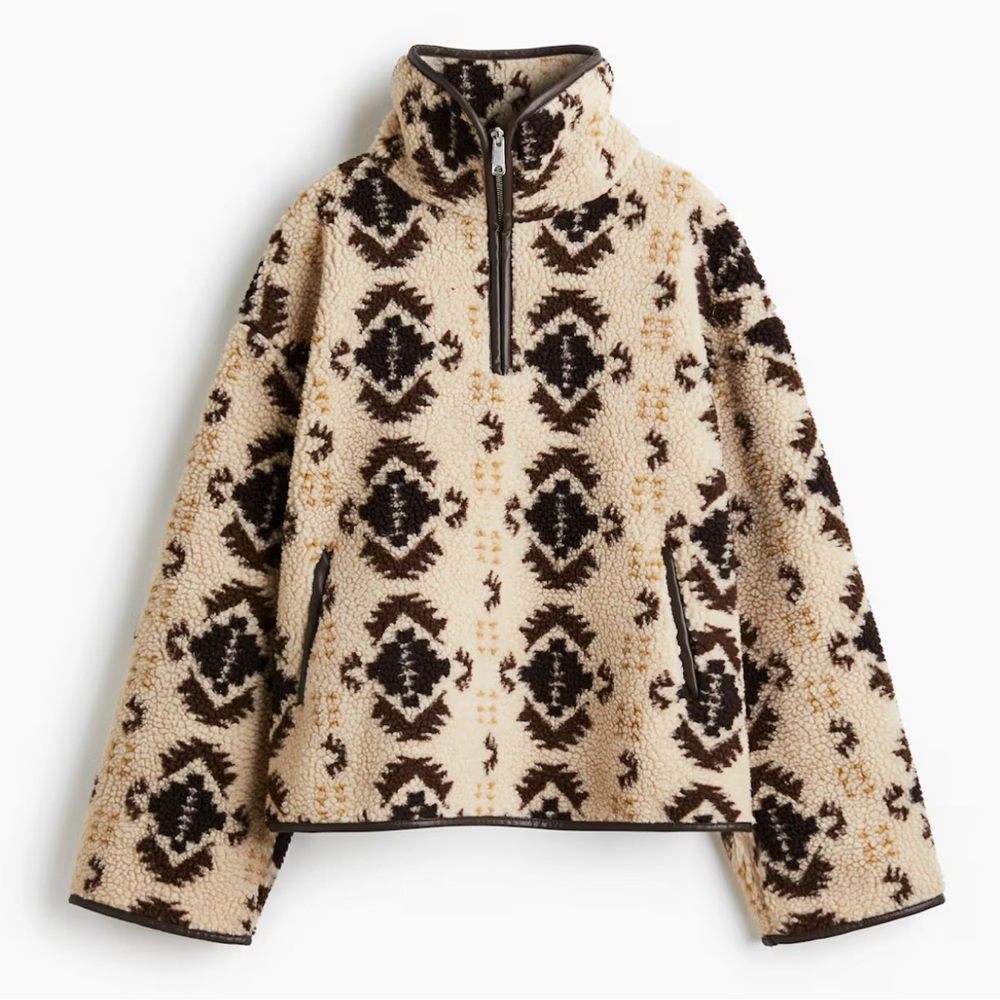 Half-Zip Teddy Fleece